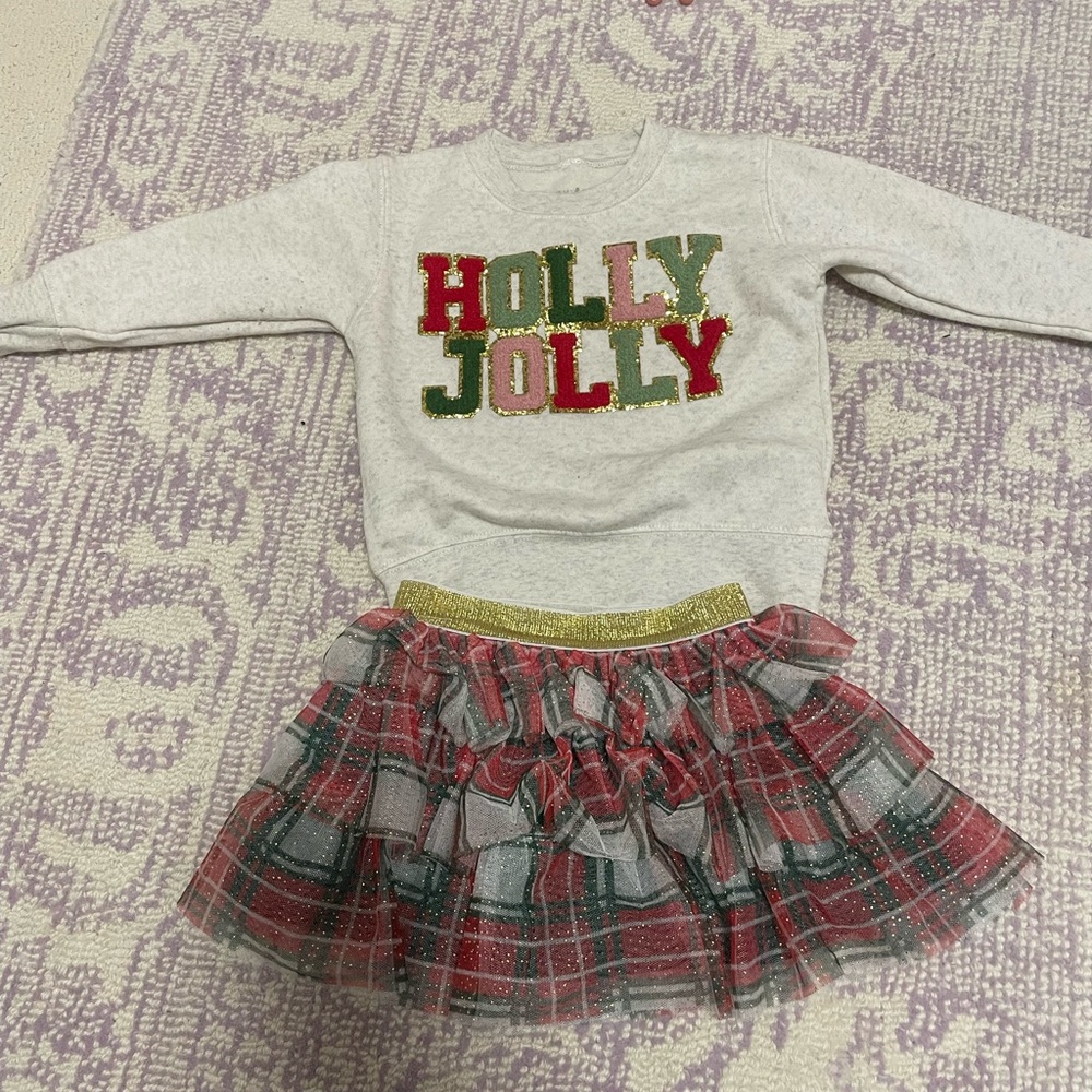 Toddler girl holiday outfit